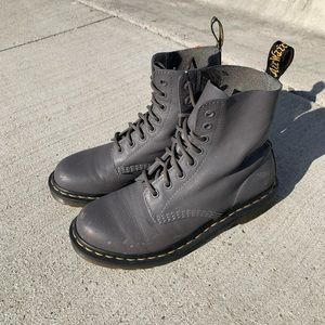 Dr. Martens Gray Combat Boots